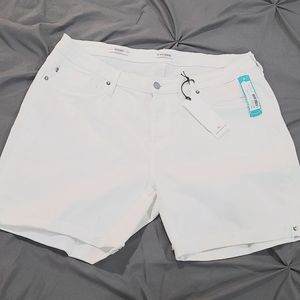 Vigoss Casie Frayed Cuff Denim Shorts